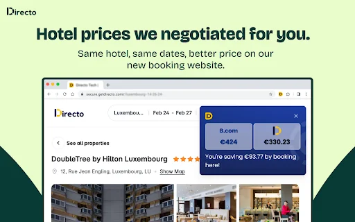 Download Directo Chrome Extension – Cari Hotel Murah Terbaik - Screenshot 2