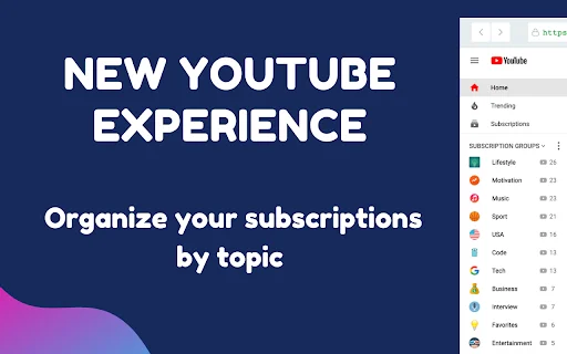 Download PocketTube Terbaru – Kelola Langganan YouTube Gratis - Screenshot 1